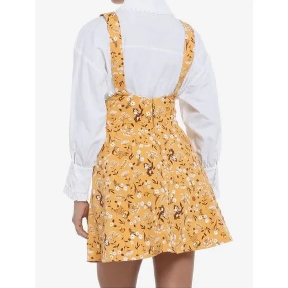 Hot Topic Disney Chip 'N' Dale Fall Floral Suspender Skirt - Picture 3 of 11